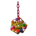 A&E Cage A&E Cage HB209 Space Ball On A Chain Happy Beaks Bird Toy HB209